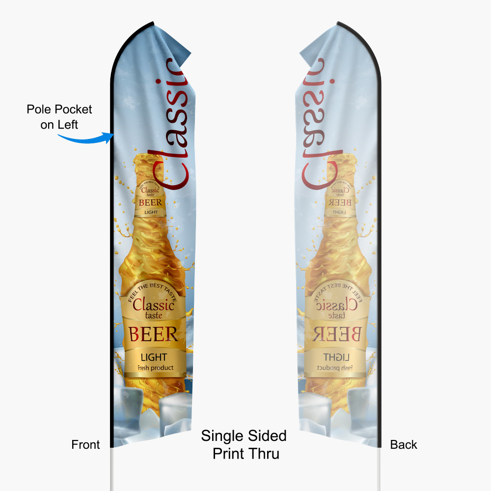 Economic Feather  Flag + Pole 2