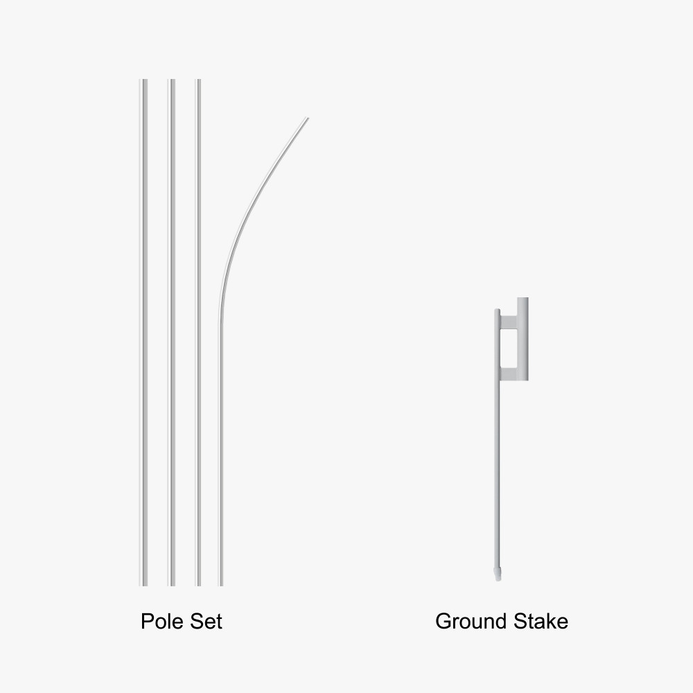 Economic Feather  Flag + Pole 4