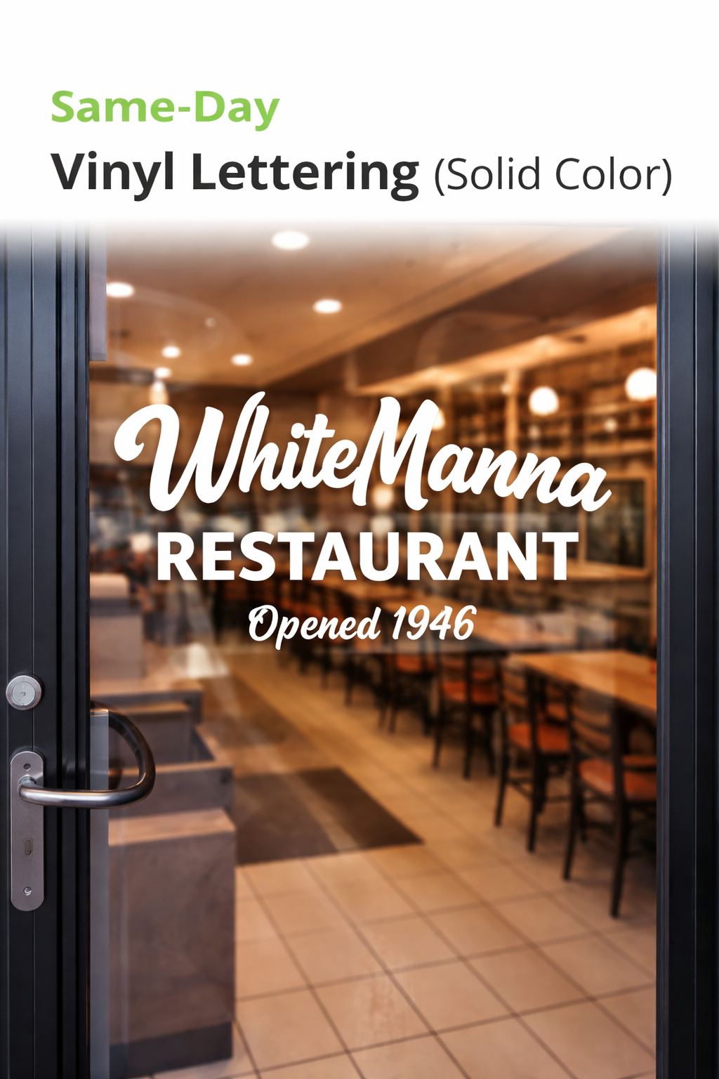 Vinyl Lettering (Solid Color) – Same Day 1