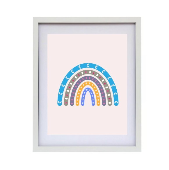 Cuadro Arco Iris Rosa
