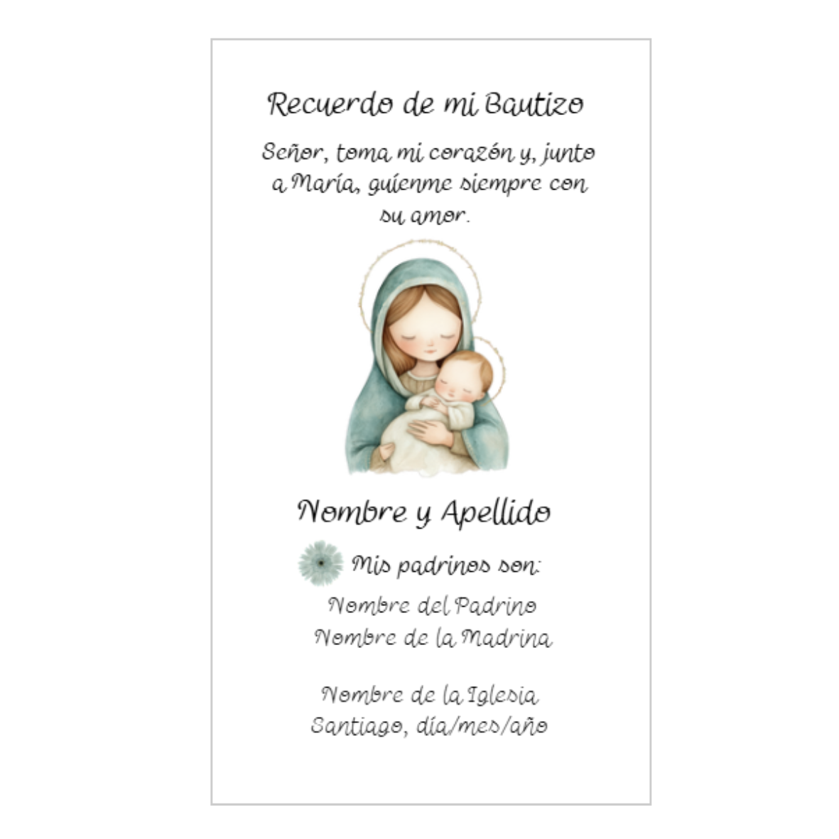 Santitos Bautizo Virgen de la Esperanza