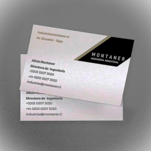 Tarjeta de Presentación Metalizada