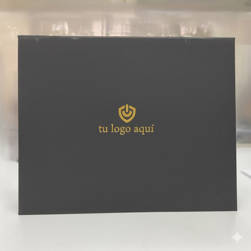 Agregar logo impreso en Folia Dorada 