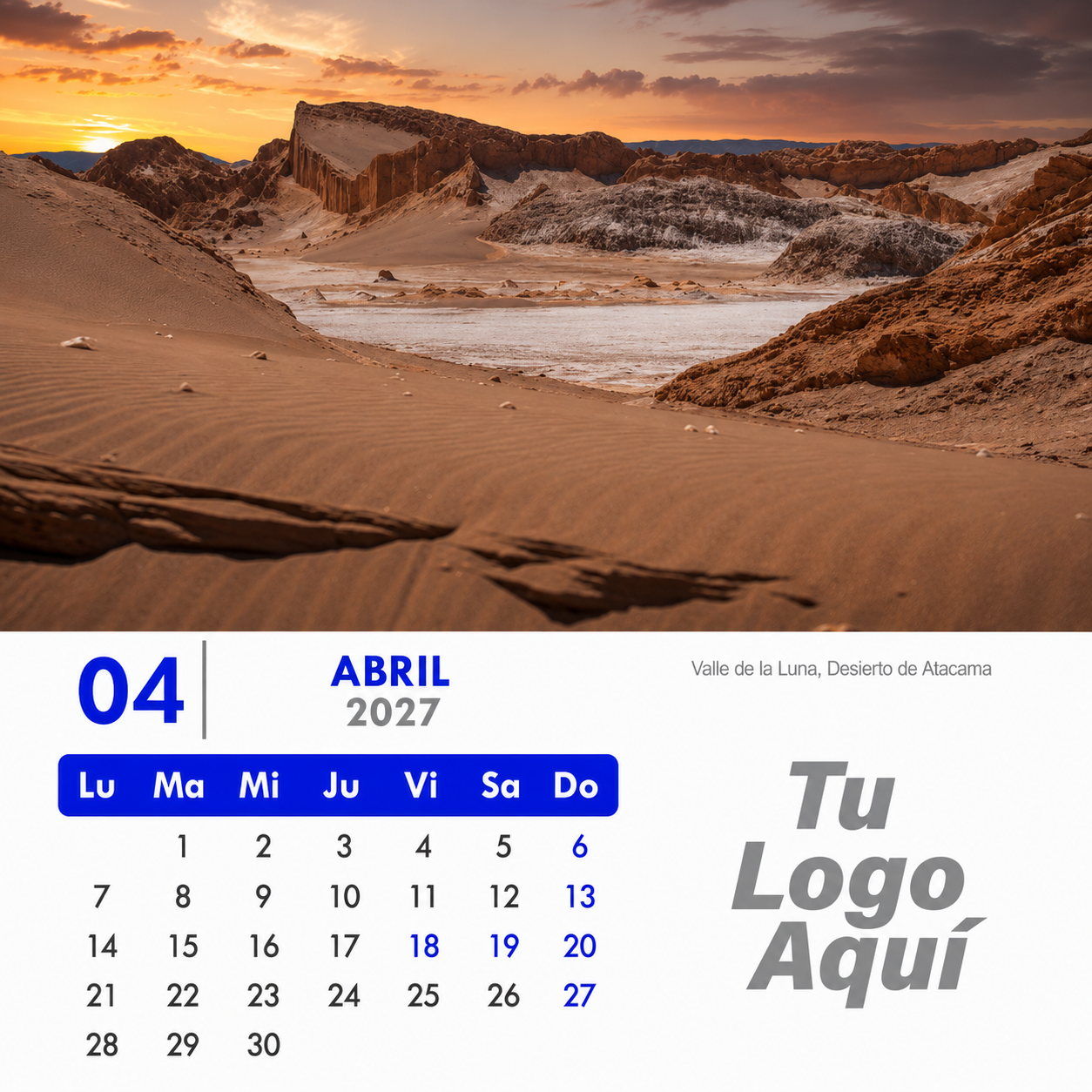 Calendario 2027 Personalizado 5