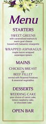 Menu - Purple Green