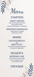Menu Blue-Gold