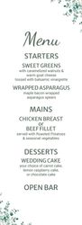 Menu - Eucalyptus Flower
