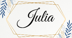 Name Card - Blue Gold