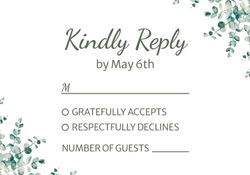 RSVP - Eucalyptus Flower