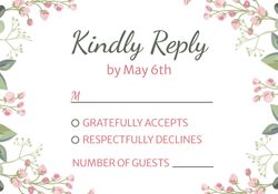 RSVP - Pink Flower Border