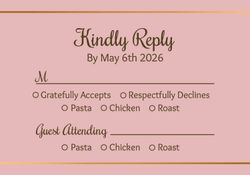 RSVP - Pink Flowers