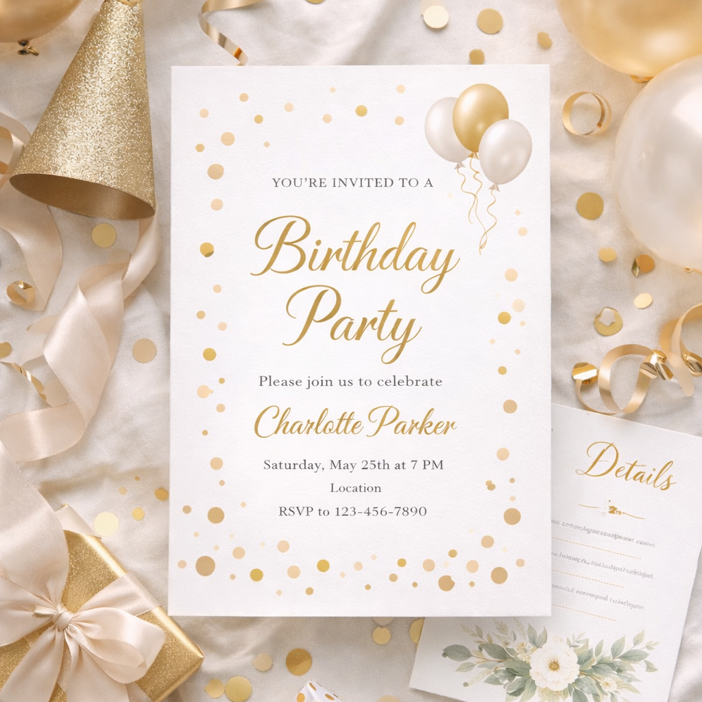 Flat Invitations