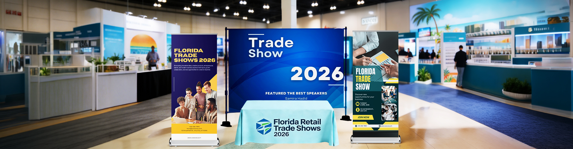 Make waves at Florida trade shows with high-impact displays