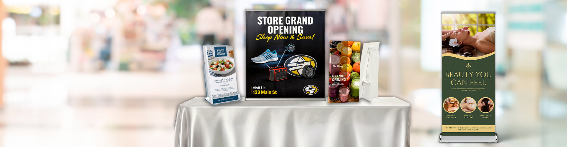 Tabletop Displays for Demos and Offers