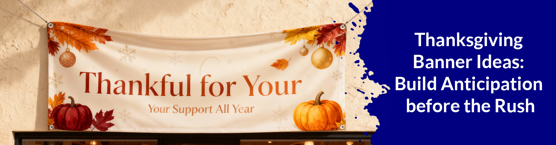 Thanksgiving Banner Ideas: Build Anticipation before the Rush