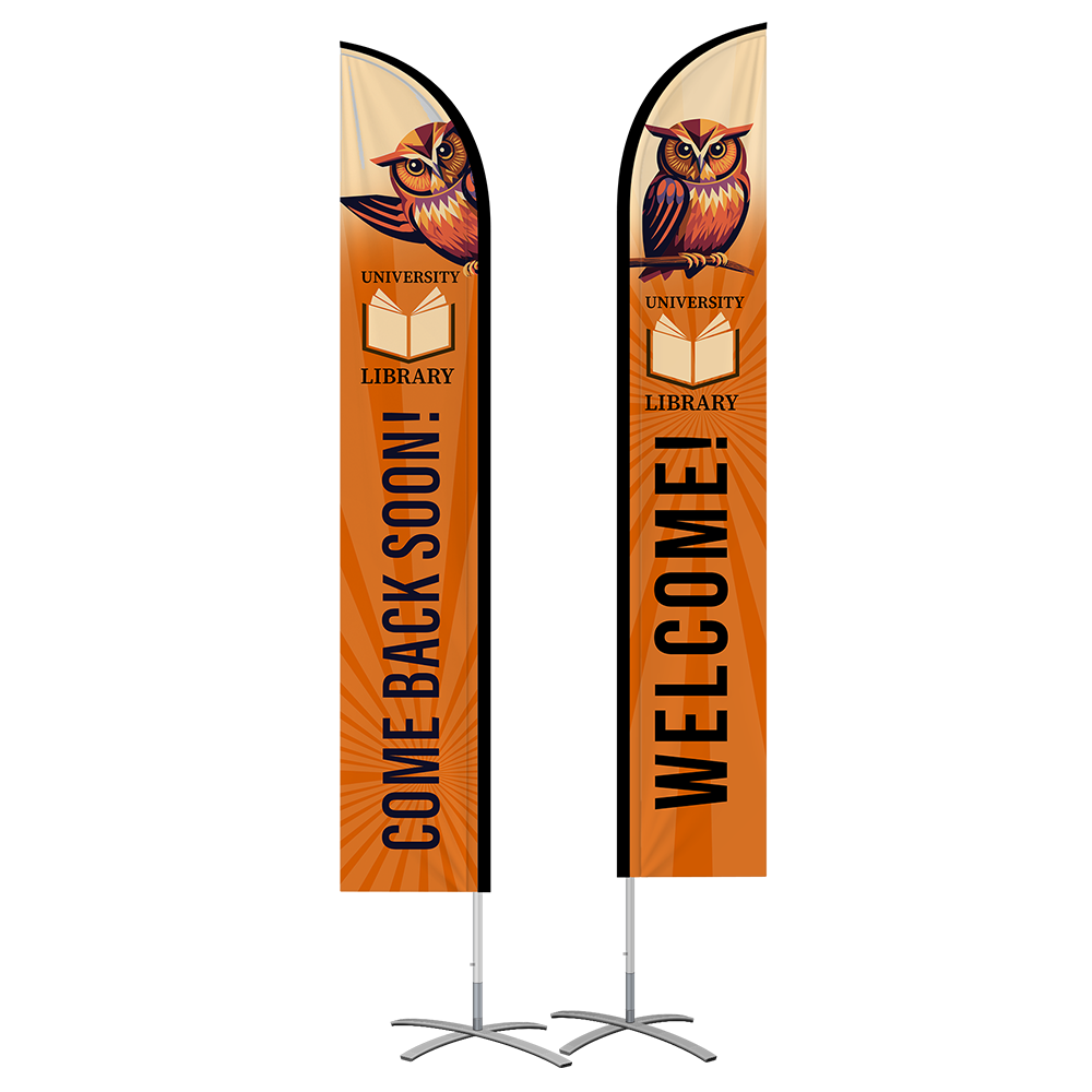 Double Sided Feather Banner