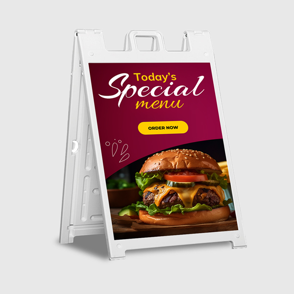 Custom A-Frame Sidewalk Signs for Businesses