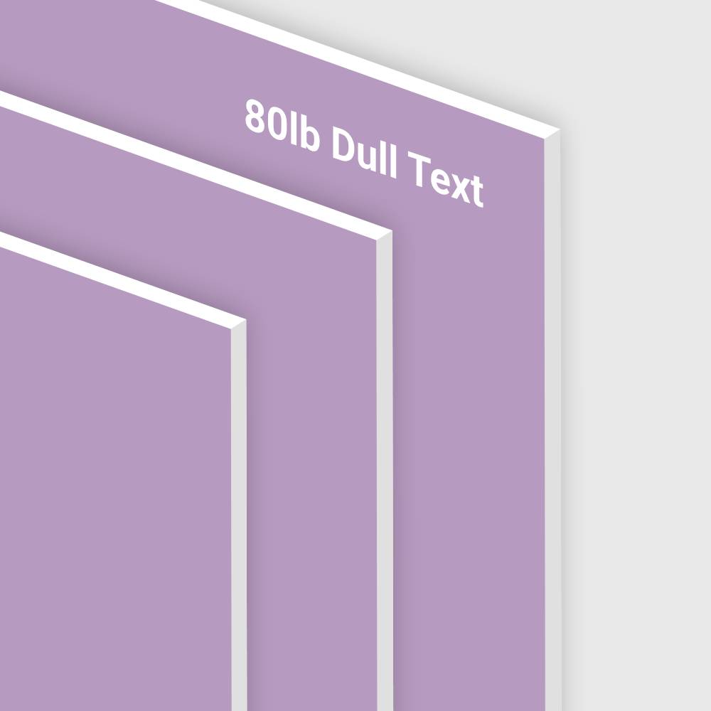 80lb Dull Text