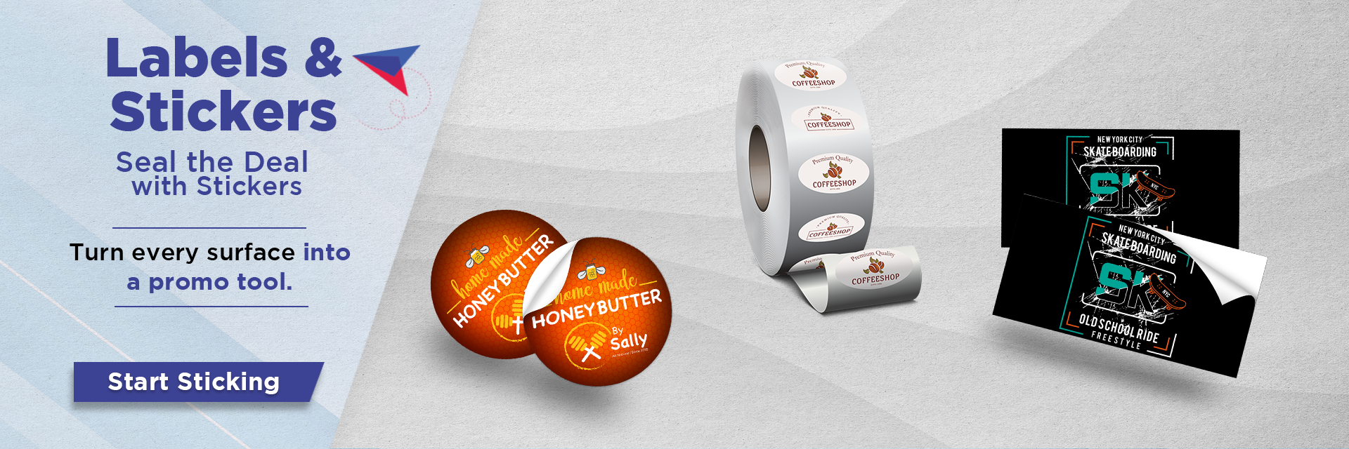 Banner Labels & Stickers