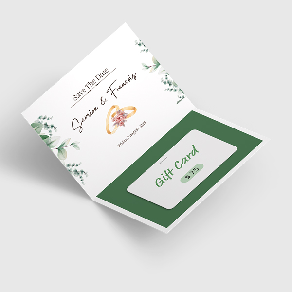 Tarjetas con porta tarjetas de regalo (ranuras) Tarjetas de felicitación