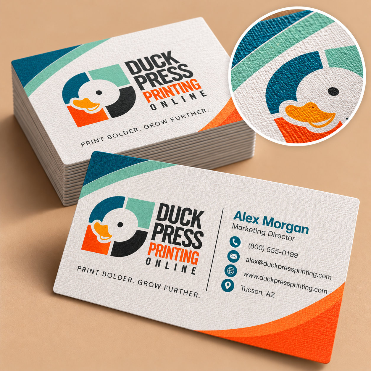 Linen Uncoated Business Cards