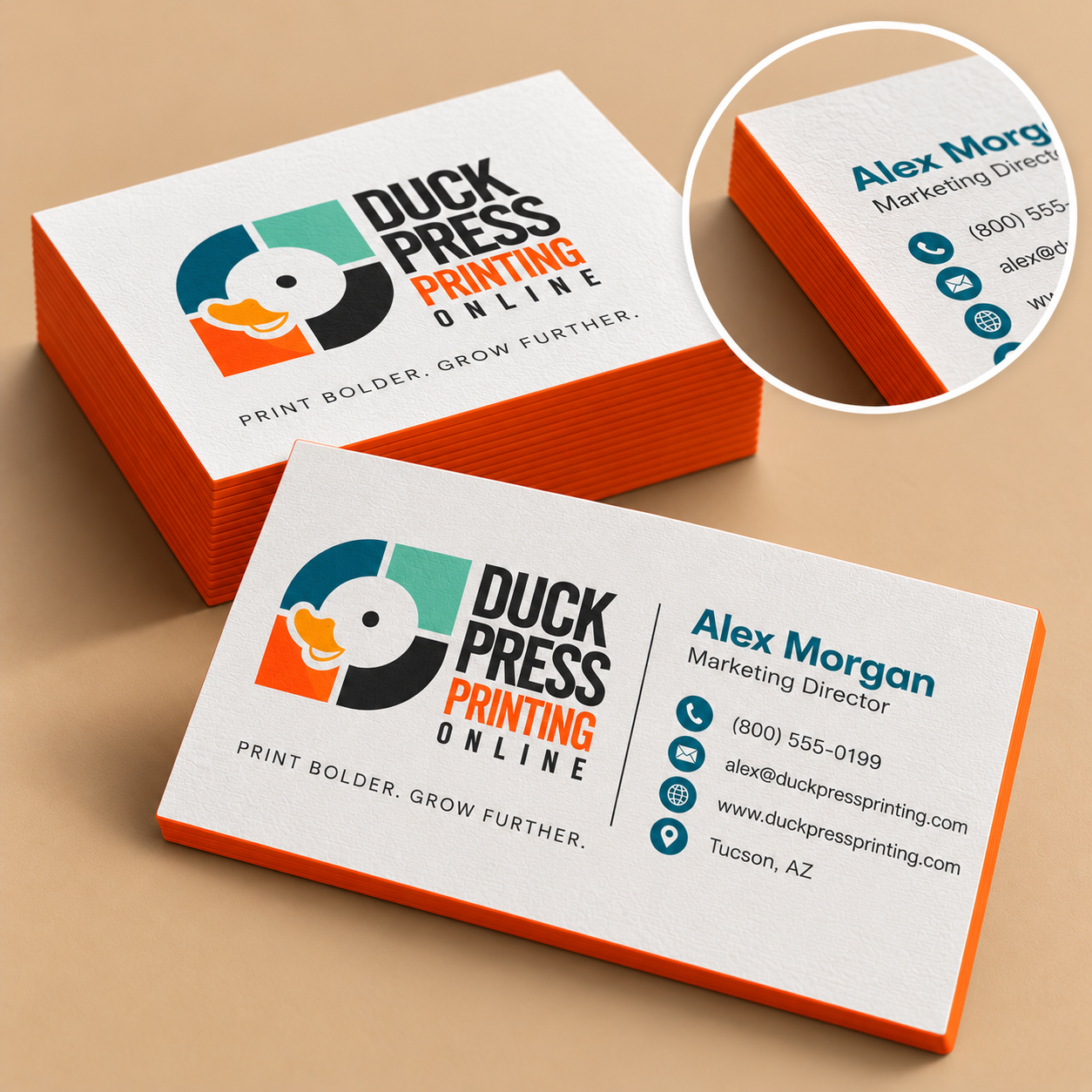 Painted Edge Business Cards