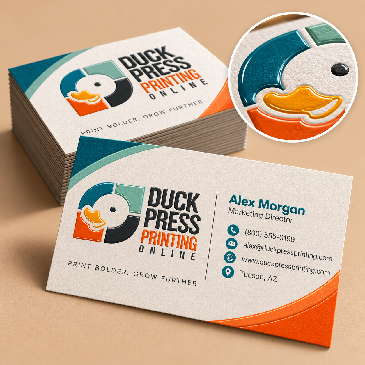 Dual Raised Business Cards