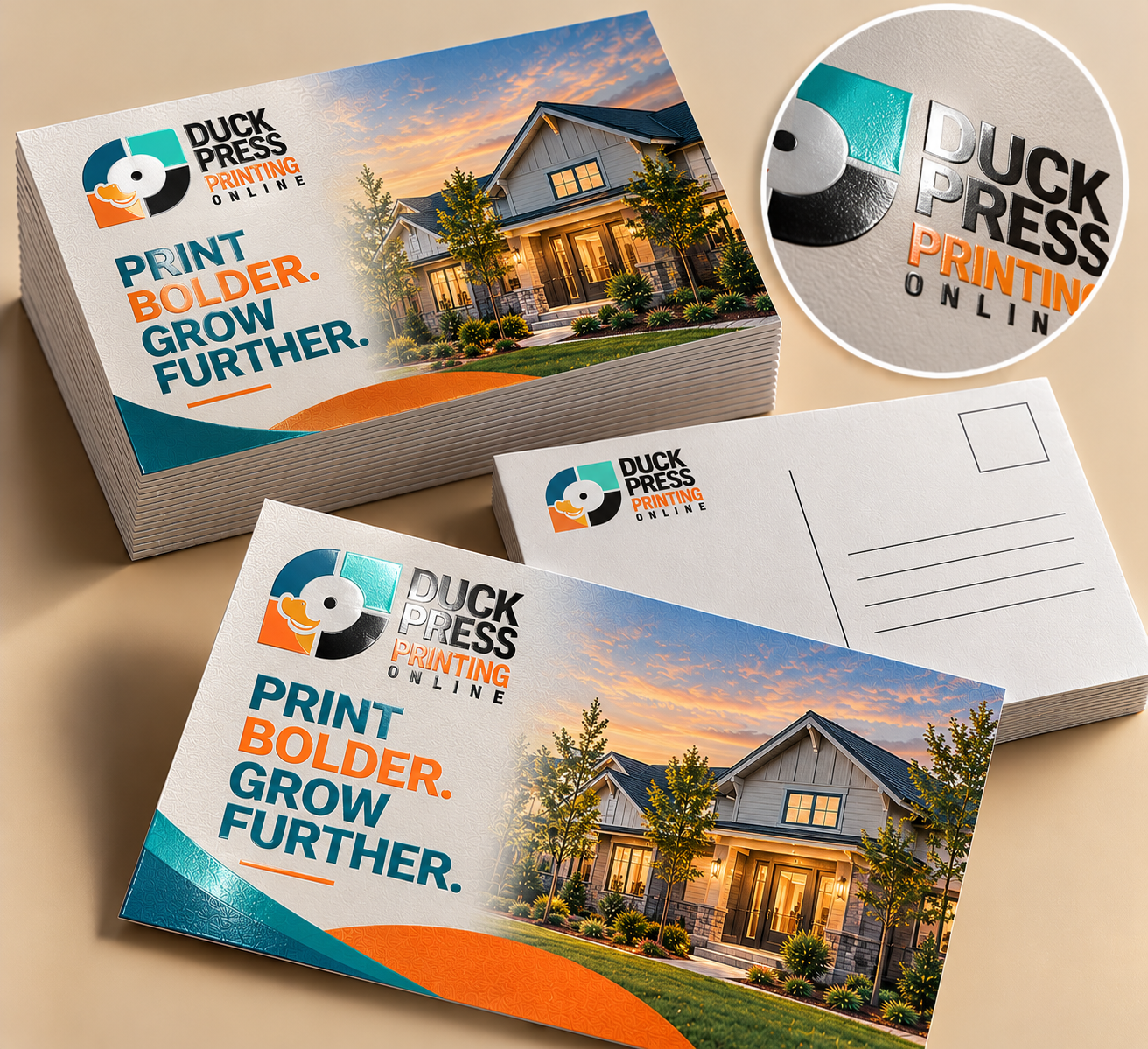 Raised Spot UV Postcards