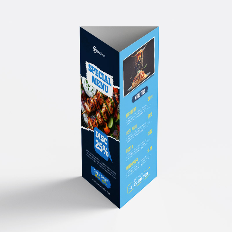 Table Tent Card Three Side - Eagle Ship and Print, LLC
