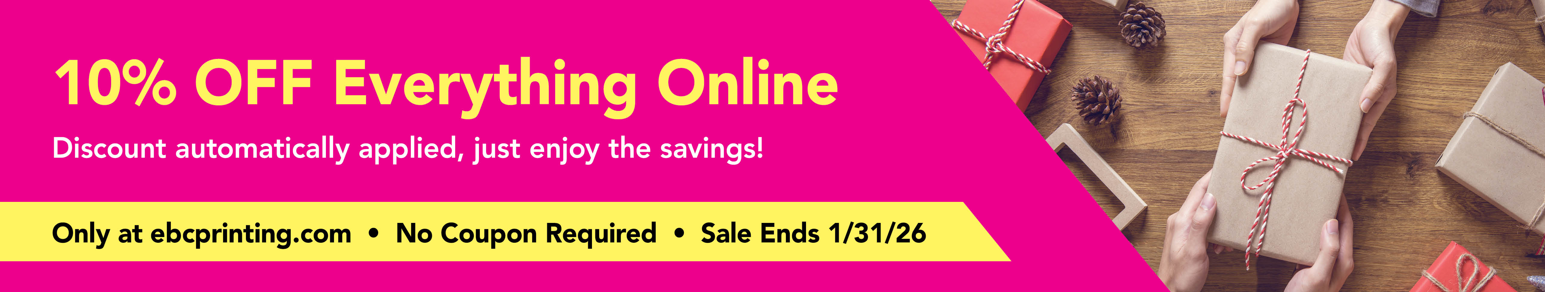 New Year Sale - 10% OFF Everything!