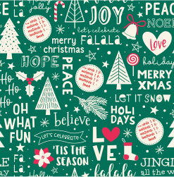 Fun Green Christmas Name 