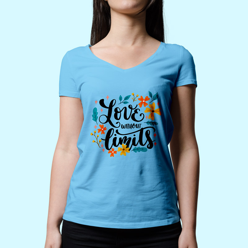 Women Vneck Tshirt 2