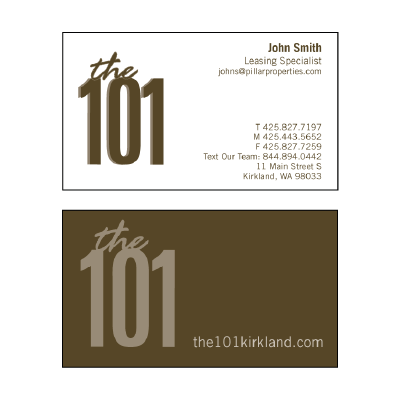 The 101 Print Collateral