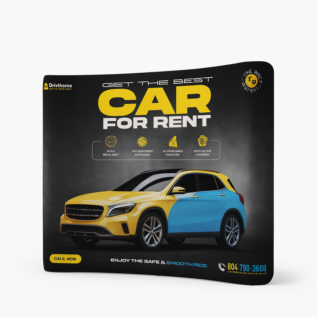 Curved Tension Fabric Display