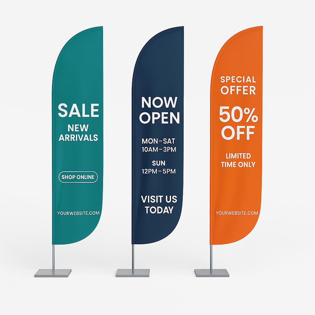 Feather Convex Flags