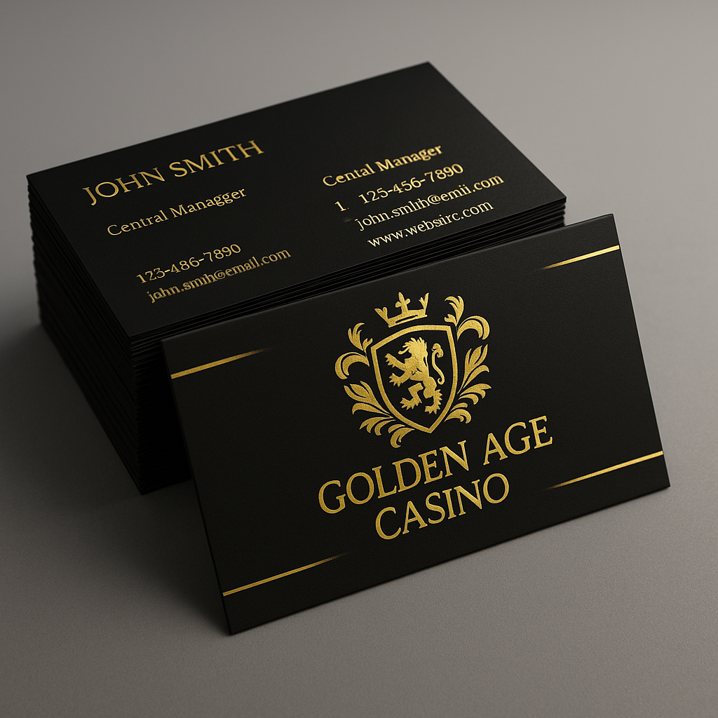 Raised Foil Business Cards