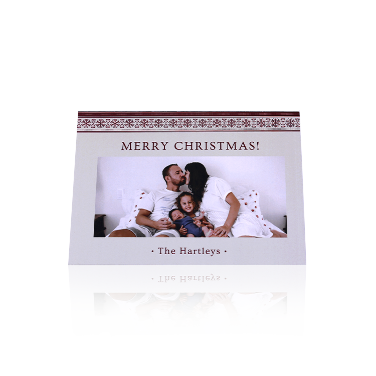 Christmas Cards Custom landscape Christmas greeting cards template for holiday messages.