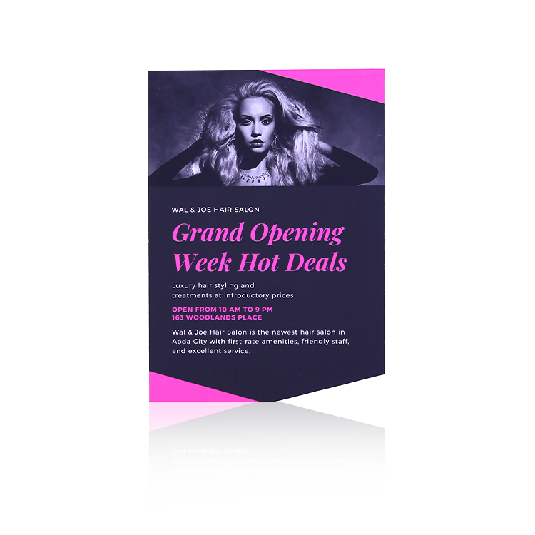 Custom grand opening announcement cards template for business launch events.