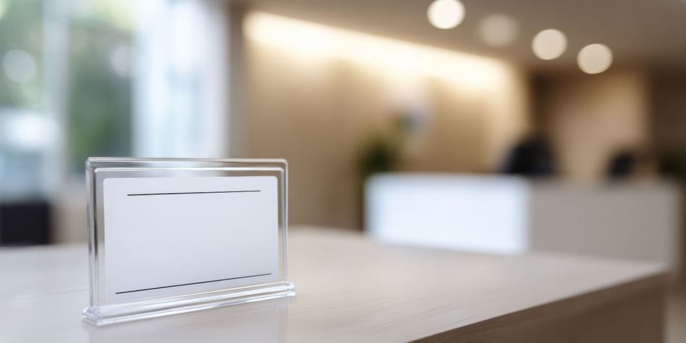 Value Reusable Name Badge: 3-1/32" X 1-1/32" 2
