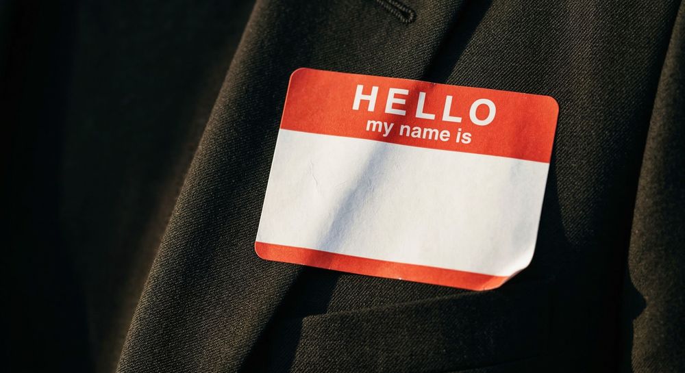 Value Reusable Name Badge: 3-1/32" X 1-1/32" 3