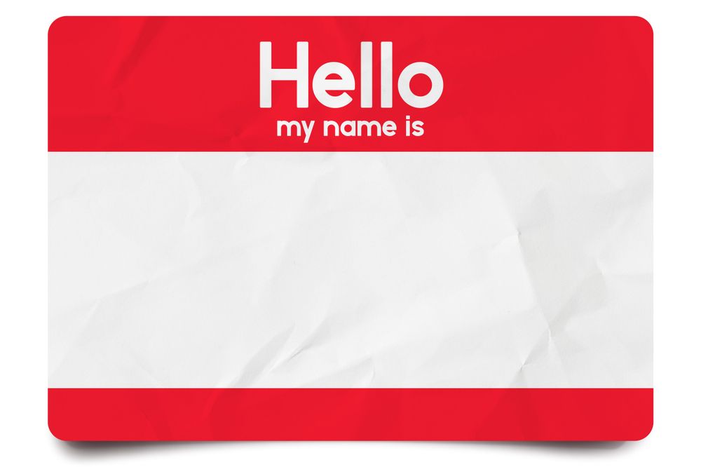Value Reusable Name Badge: 3-1/32" X 1-1/32" 5