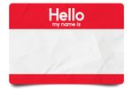 Value Reusable Name Badge: 3-1/32" X 1-1/32" 5