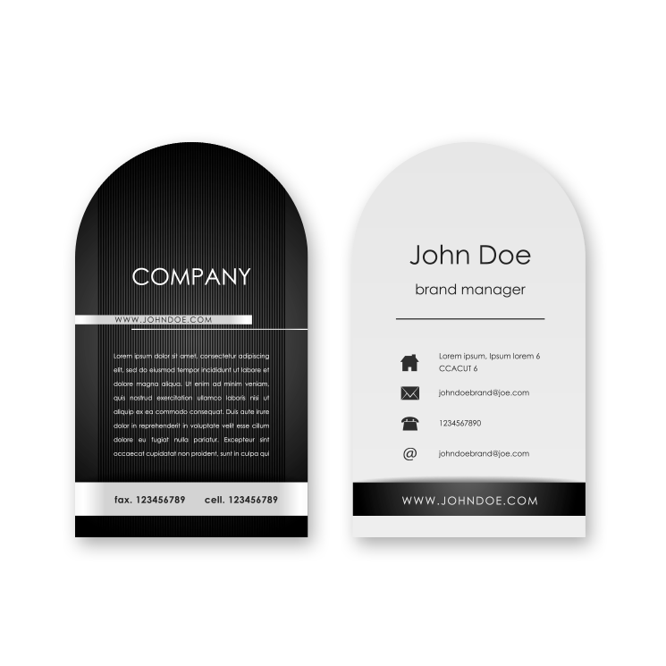 Business Cards - Die Cut F