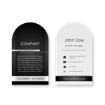 Business Cards - Die Cut F