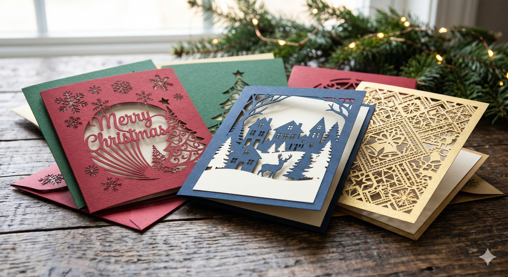 Laser Cut Holiday Cards 3