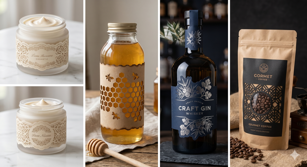 Laser Cut Packaging Labels 5