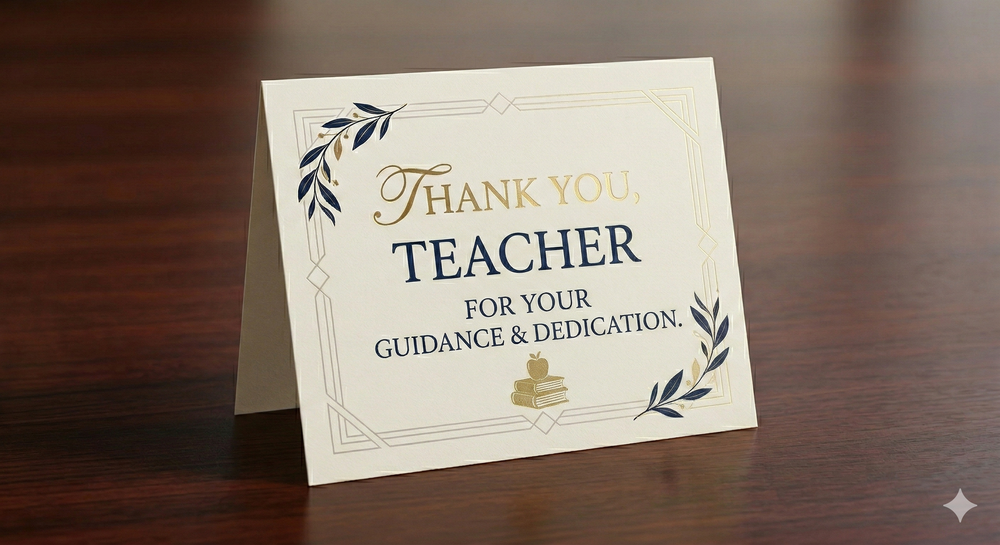 Thank You Cards - For Teacher 1