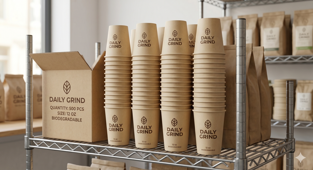 12Oz. White Paper Cup 1