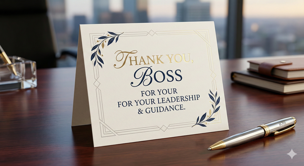 Thank You Cards - For Boss 1