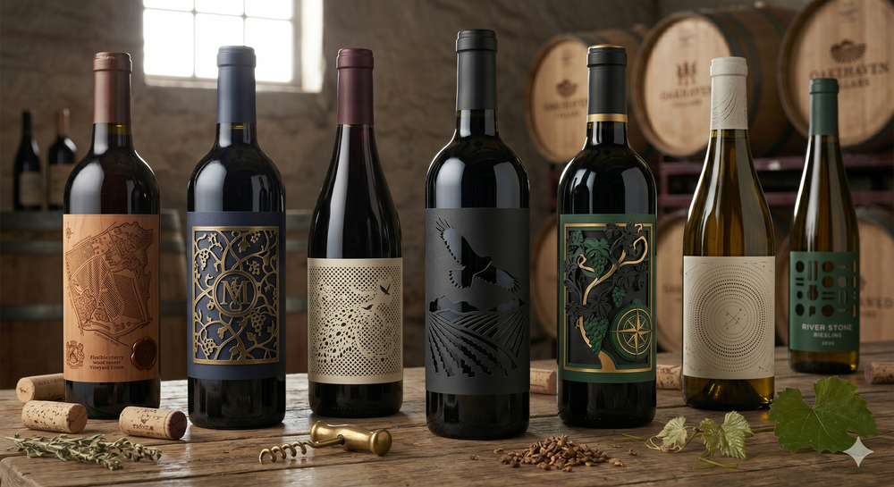 Laser Cut Wine Labels 3